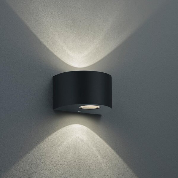 Απλίκα Εξωτερικού Χώρου RL Lighting Rosario R28232632 Μαύρο Ματ