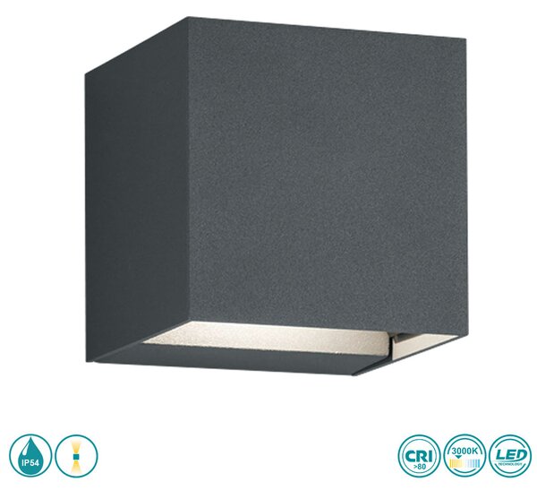 Απλίκα Εξωτερικού Χώρου Trio Lighting Adaja 226860242 Ανθρακί