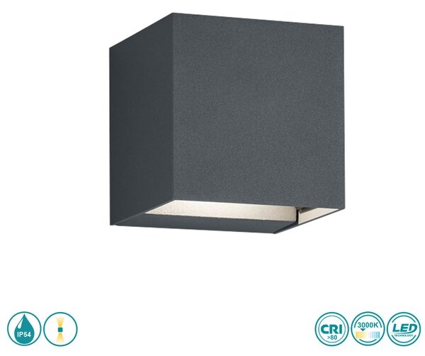Απλίκα Εξωτερικού Χώρου Trio Lighting Adaja 226860242 Ανθρακί