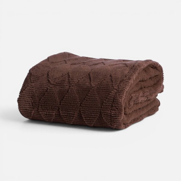 Κουβέρτα Καναπέ Fleece (130x180) Nef-Nef Homeware Mizenie Brown