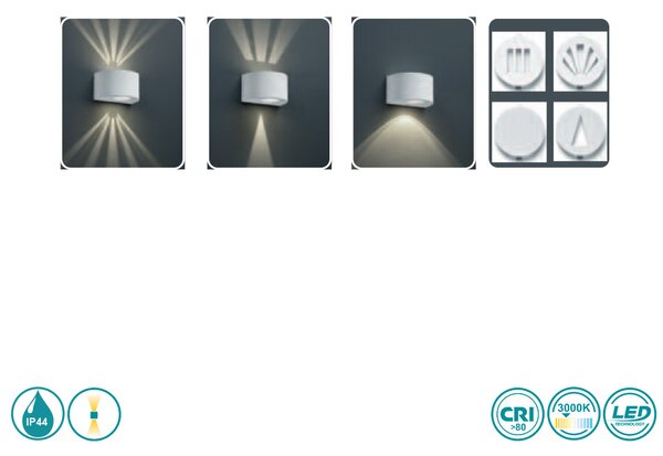 Απλίκα Εξωτερικού Χώρου RL Lighting Rosario R28232632 Μαύρο Ματ