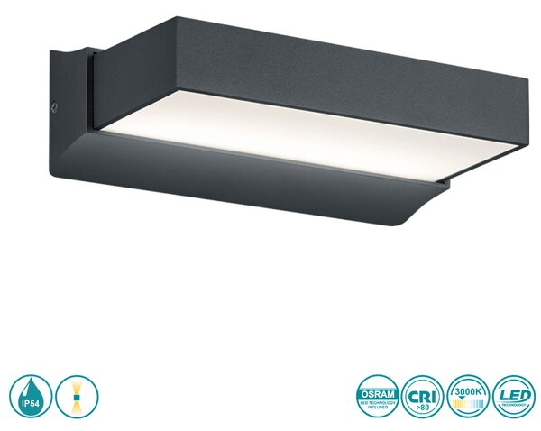 Απλίκα Εξωτερικού Χώρου Trio Lighting Cuando 226660242 Ανθρακί