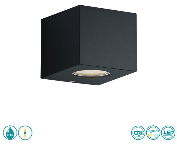 Απλίκα Εξωτερικού Χώρου RL Lighting Cordoba R28222632 Μαύρο Ματ
