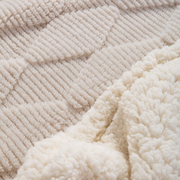 Κουβέρτα Καναπέ Fleece (130x180) Nef-Nef Homeware Mizenie Ecru