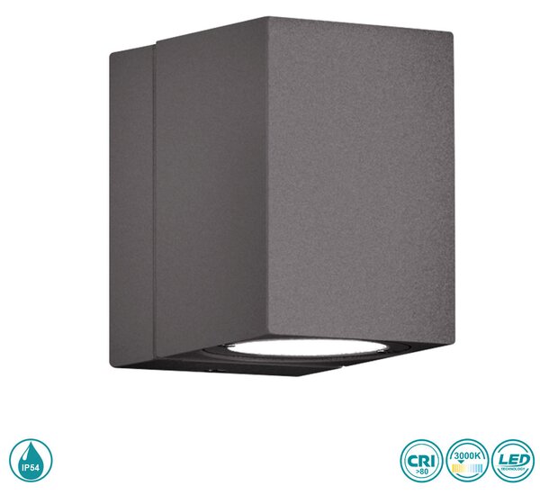 Απλίκα Εξωτερικού Χώρου Trio Lighting Tiber 229160142 Ανθρακί