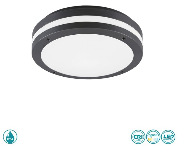 Φωτιστικό Οροφής Εξωτερικού Χώρου RL Lighting Kendal R62151142 Ανθρακί