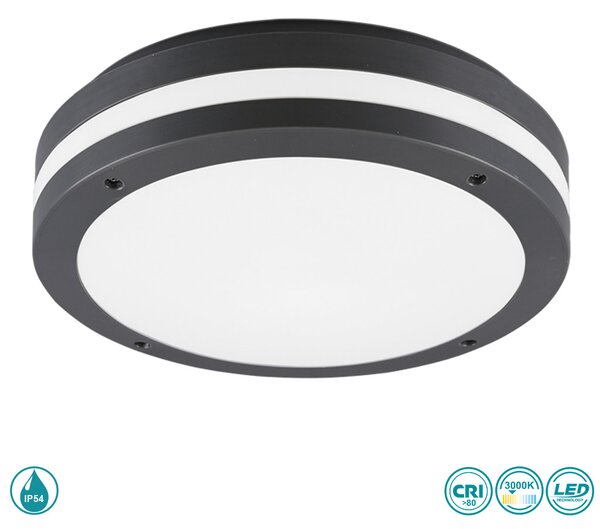 Φωτιστικό Οροφής Εξωτερικού Χώρου RL Lighting Kendal R62151142 Ανθρακί