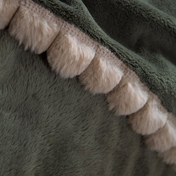 Κουβέρτα Καναπέ Fleece (130x180) Nef-Nef Homeware Pompozia Green