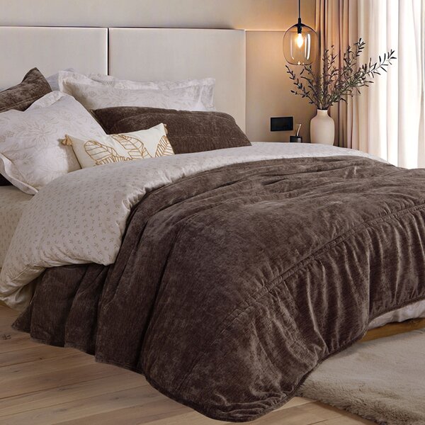 Κουβερτοπάπλωμα Υπέρδιπλο (240x220) Nef-Nef Homeware Vania Coffee