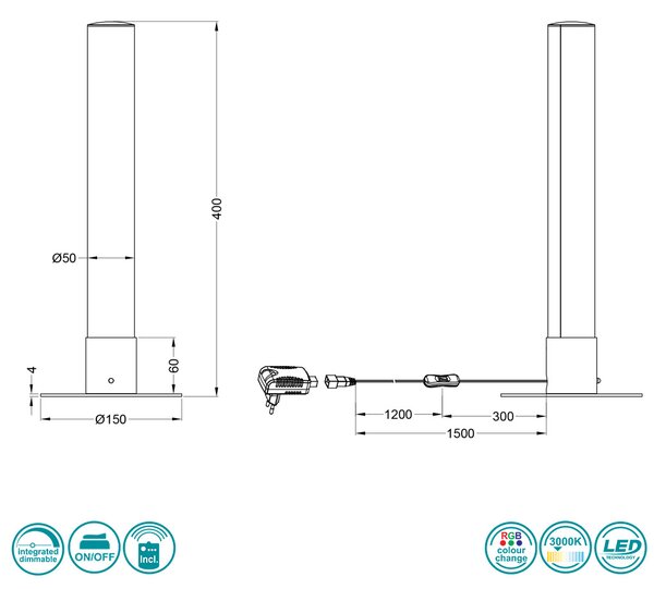 Λάμπα Επιτραπέζια RL Lighting Leia R52571100