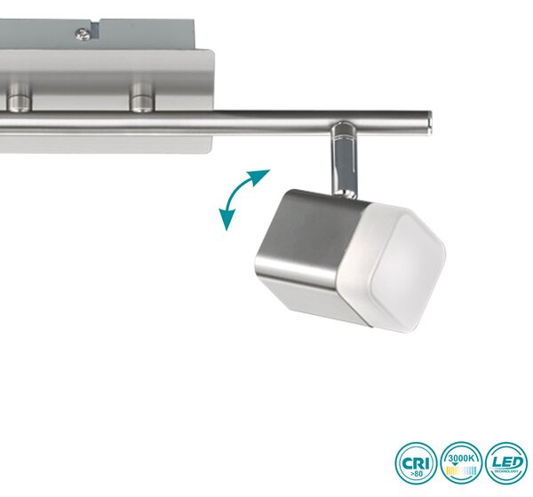 Σποτ RL Lighting Roubaix R82152107 Νίκελ Ματ