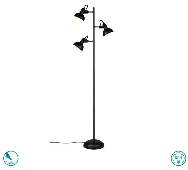 Φωτιστικό Δαπέδου RL Lighting Gina R41153032 Μαύρο Ματ
