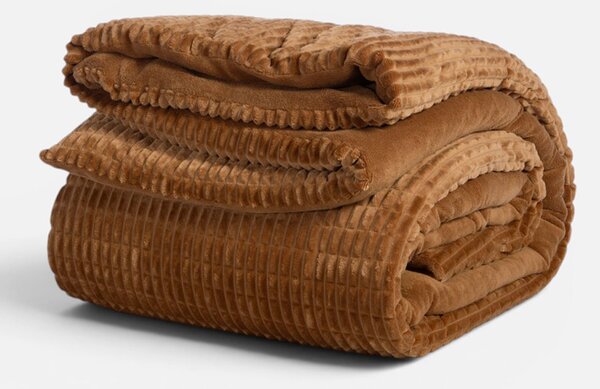 Κουβερτοπάπλωμα Μονό (160x220) Nef-Nef Homeware Elaisa Camel