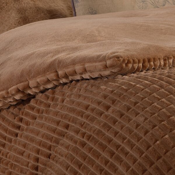 Κουβερτοπάπλωμα Μονό (160x220) Nef-Nef Homeware Elaisa Camel