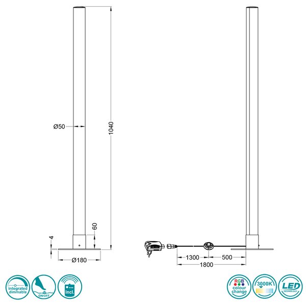 Φωτιστικό Δαπέδου RL Lighting Leia R42571100