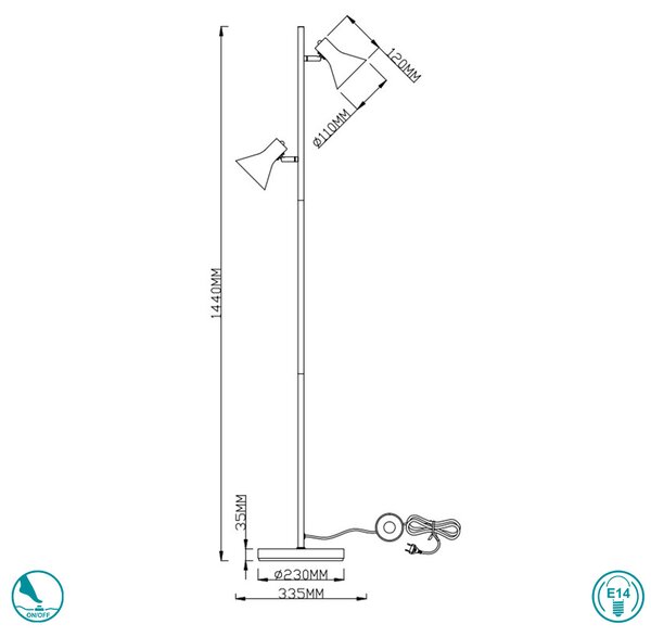 Φωτιστικό Δαπέδου RL Lighting Nina R40162002