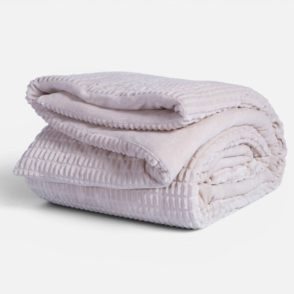 Κουβερτοπάπλωμα Μονό (160x220) Nef-Nef Homeware Elaisa Cream