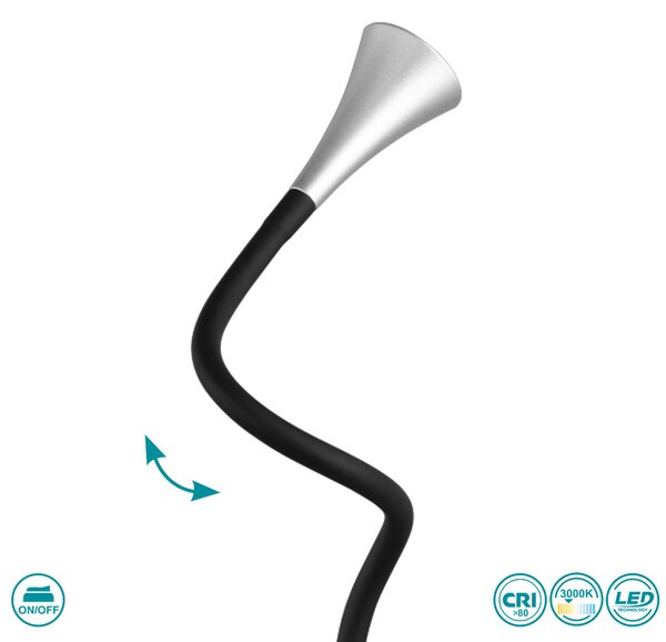 Πορτατίφ Γραφείου RL Lighting Viper R52391187 Ασημί