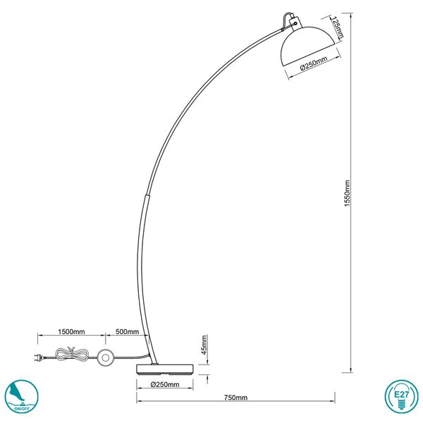 Φωτιστικό Δαπέδου RL Lighting Recife R46041032