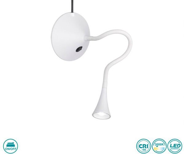 Πορτατίφ Γραφείου RL Lighting Viper R52391101 Λευκό