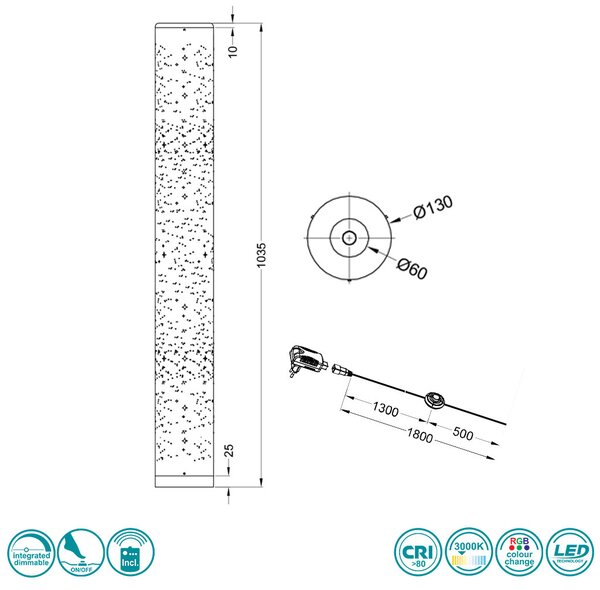 Φωτιστικό Δαπέδου RL Lighting Tico R42801001