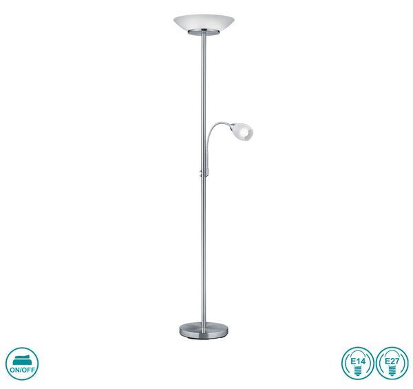 Φωτιστικό Δαπέδου RL Lighting Gerry R40063107 Νίκελ Ματ