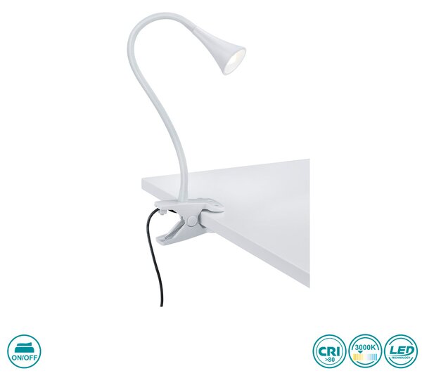 Φωτιστικό Clip-On RL Lighting Viper R22398101 Λευκό