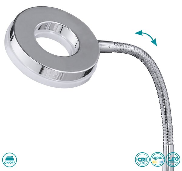 Πορτατίφ Γραφείου RL Lighting Rennes R52411106 Χρώμιο