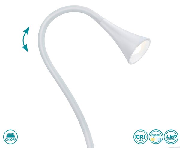 Φωτιστικό Clip-On RL Lighting Viper R22398101 Λευκό