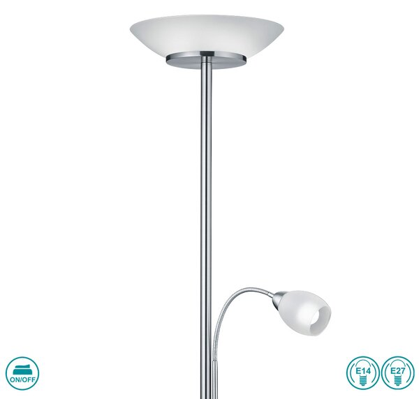Φωτιστικό Δαπέδου RL Lighting Gerry R40063107 Νίκελ Ματ