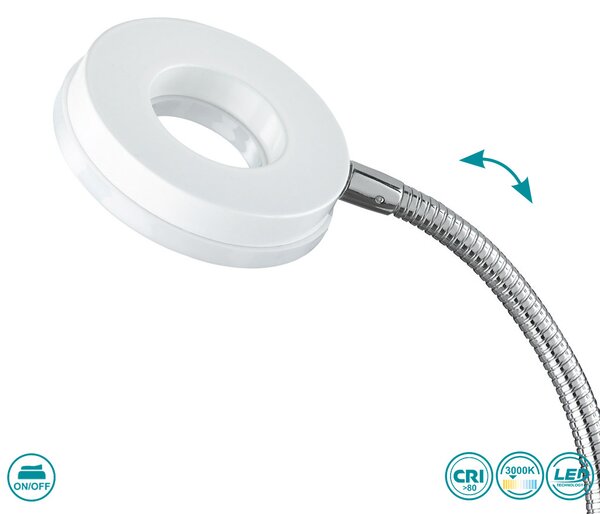 Πορτατίφ Γραφείου RL Lighting Rennes R52411101 Λευκό