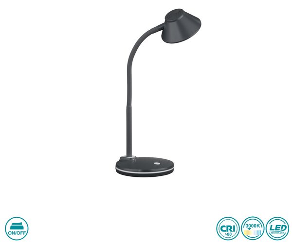 Πορτατίφ Γραφείου RL Lighting Berry R52191187 Γκρι Τιτανίου