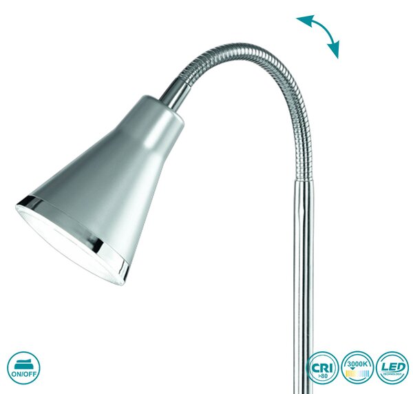 Πορτατίφ Γραφείου RL Lighting Arras R52711187 Γκρι Τιτανίου