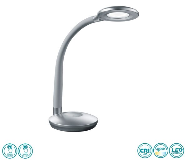 Πορτατίφ Γραφείου RL Lighting Cobra R52721187 Γκρι Τιτανίου