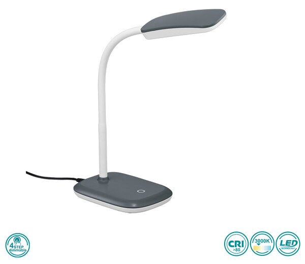 Πορτατίφ Γραφείου RL Lighting Boa R52431187 Γκρι Τιτανίου