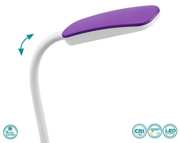 Πορτατίφ Γραφείου RL Lighting Boa R52431193 Μωβ