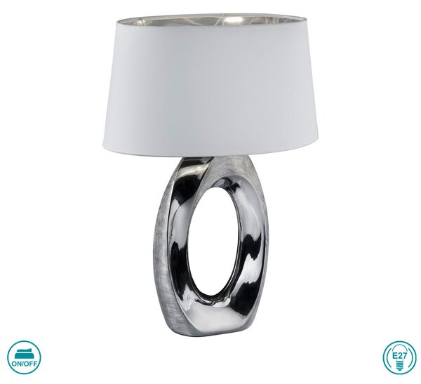 Λάμπα Επιτραπέζια RL Lighting Taba R50521089 Ασημί
