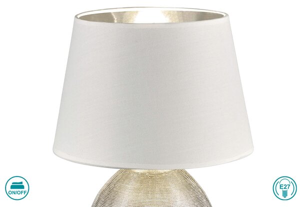 Λάμπα Επιτραπέζια RL Lighting Luxor R50631089 Ασημί