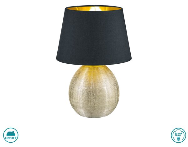 Λάμπα Επιτραπέζια RL Lighting Luxor R50631079 Χρυσή