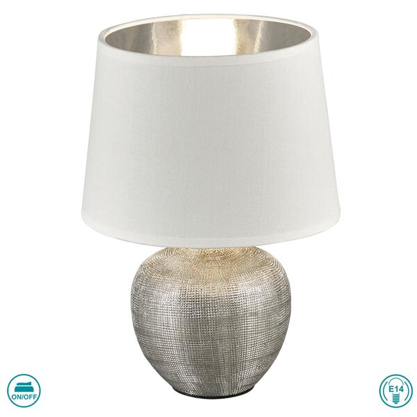 Λάμπα Επιτραπέζια RL Lighting Luxor R50621089 Ασημί