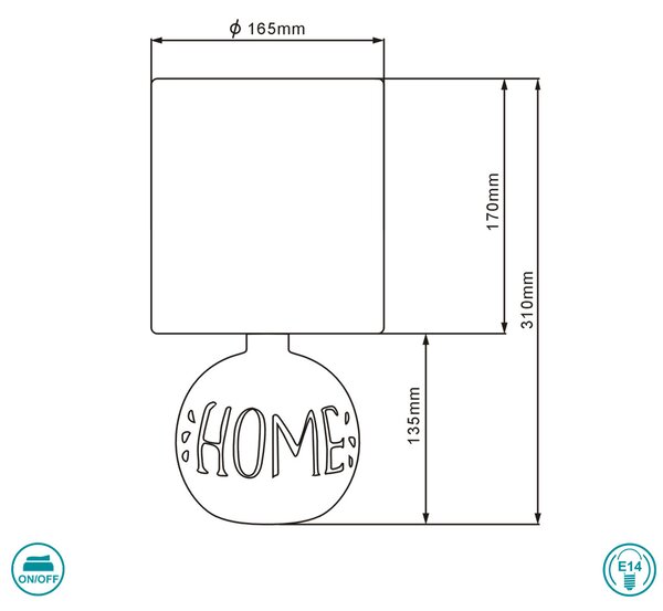 Λάμπα Επιτραπέζια RL Lighting Esna R50651025
