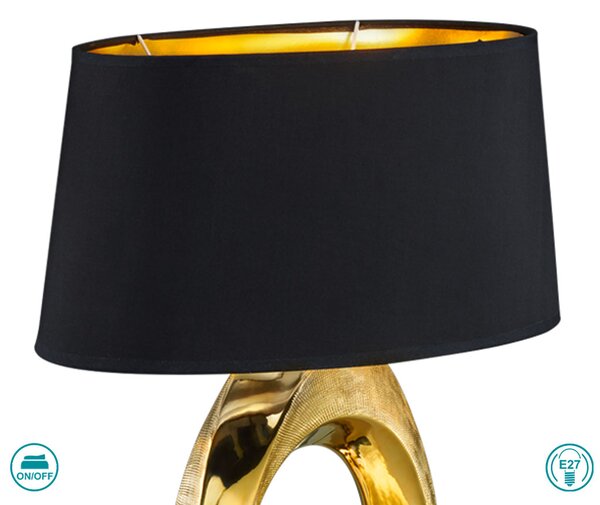 Λάμπα Επιτραπέζια RL Lighting Taba R50521079 Χρυσή