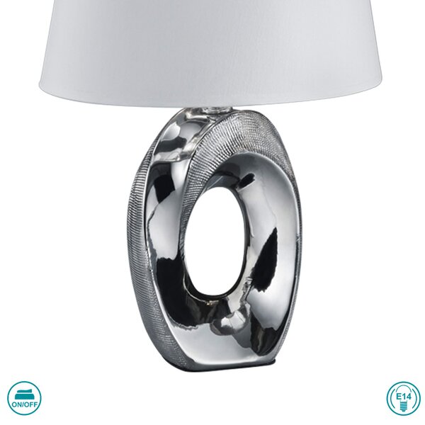Λάμπα Επιτραπέζια RL Lighting Taba R50511089 Ασημί