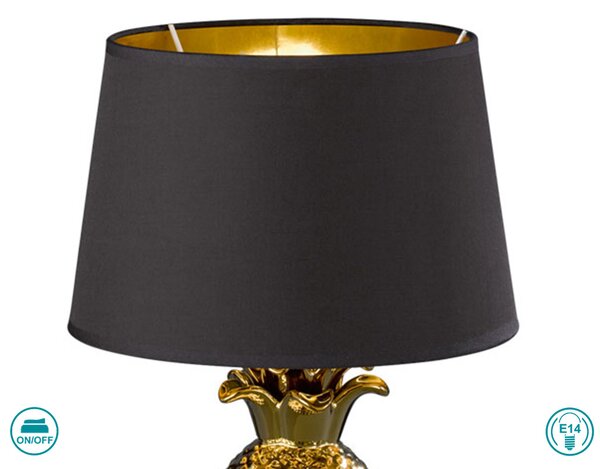 Λάμπα Επιτραπέζια RL Lighting Pineapple R50421079 Χρυσή
