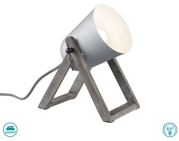 Λάμπα Επιτραπέζια RL Lighting Marc R50721011 Γκρι