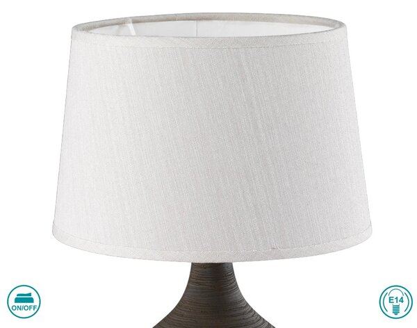 Λάμπα Επιτραπέζια RL Lighting Martin R50371026 Καφέ