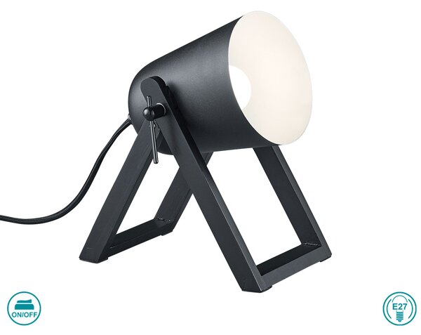 Λάμπα Επιτραπέζια RL Lighting Marc R50721032 Μαύρο Ματ
