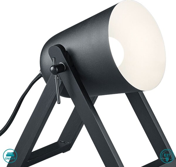 Λάμπα Επιτραπέζια RL Lighting Marc R50721032 Μαύρο Ματ