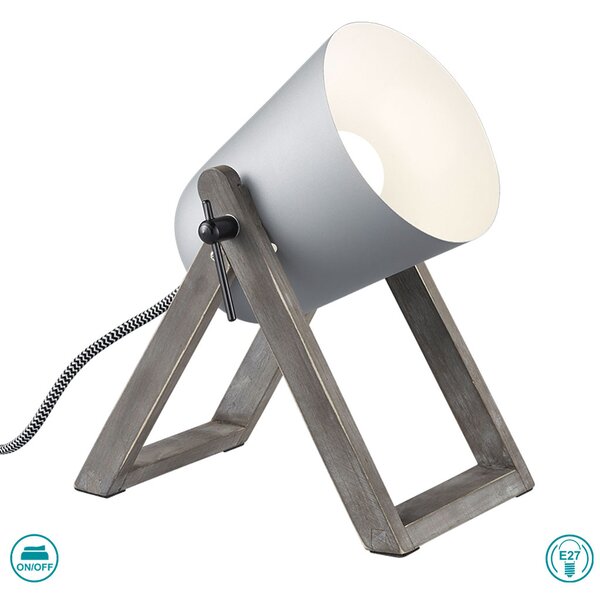 Λάμπα Επιτραπέζια RL Lighting Marc R50721011 Γκρι