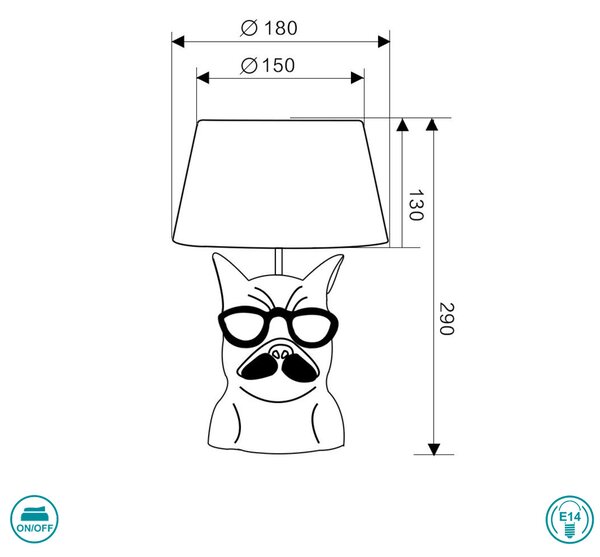 Πορτατίφ RL Lighting Dosy R50231002 Μαύρο